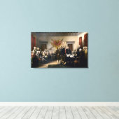 Unterzeichnung der Unabhängigkeitserklärung Leinwanddruck (Insitu (Holzboden))