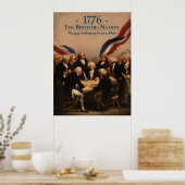 Unterzeichnung der Unabhängigkeitserklärung Poster (Küche)