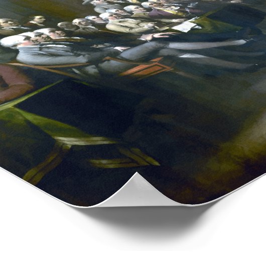 Unterzeichnung der Unabhängigkeitserklärung Poster (Ecke)