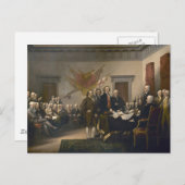 Unterzeichnung der Unabhängigkeitserklärung Postkarte (Vorne/Hinten)