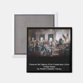 Unterzeichnung der US-Verfassung durch Christy Magnet (Vorderseite/Rückseite)