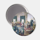 Unterzeichnung der Verfassung durch Howard C. Chri Magnet (Vorderseite/Rückseite)