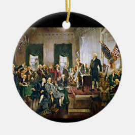 Unterzeichnung der Verfassung Keramikornament