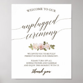 Unterzeichnung der Vintagen französischen Rose ohn Poster