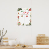 Unterzeichnung des Abstimmungsgremiums "Winter Gin Poster (Küche)