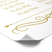 Unterzeichnung des Hochzeitplans | Goldwirbelkalli Poster (Ecke)