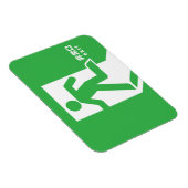 Unterzeichnung des japanischen Notausstiegs Magnet (Rechte Seite)