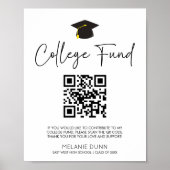 Unterzeichnung des Minimalistischen Abschluss QR C Poster (Vorne)