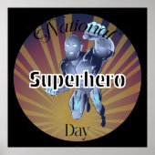 Unterzeichnung des "National Superherman Day" Poster (Vorne)