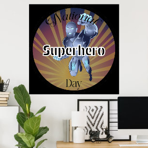 Unterzeichnung des "National Superherman Day" Poster