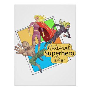 Unterzeichnung des "National Superherman Day" Poster