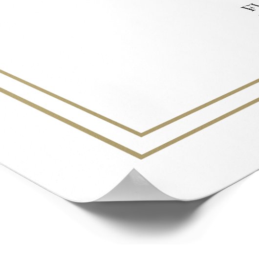 Unterzeichnung des Programms für neutrale Farben B Poster (Ecke)