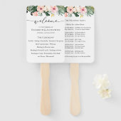 Unterzeichnung des Programms "Palm Hibisken Tropic Fächer (Vorne und Hinten)