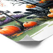 Unterzeichnung des Spuk-House-Halloween-Party Poster (Ecke)