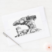 Unterzeichnung des Washingtoner Gipfels Rechteckiger Aufkleber (Umschlag)