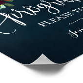 Unterzeichnung einer feierlichen Hochzeitsfeier fü Poster (Ecke)