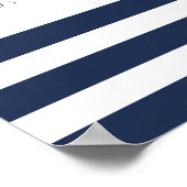 Unterzeichnung eines Nautic Anchor Wedding Schedul Poster (Ecke)