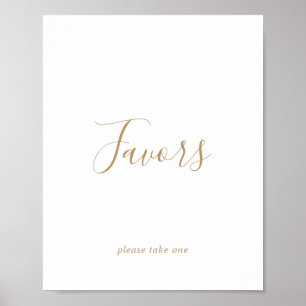 Unterzeichnung Minimalistischer Gastgeschenke Hoch Poster
