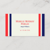 Unterzeichnung mobiler Notariatsdarlehen Visitenkarte (Vorderseite)