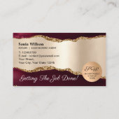 Unterzeichnung öffentlicher mobiler Notariatsdarle Visitenkarte (Rückseite)