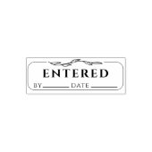 UNTERZEICHNUNG UND DATUM DER GESCHÄFTSBUCHFÜHRUNG PERMASTEMPEL (Design)