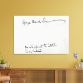 Unterzeichnung von George Bernard Shaw Leinwanddruck (Insitu (Wohnzimmer))