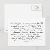 Unterzeichnungen des Präsidenten (Präsidenten der  Postkarte (Vorne/Hinten)