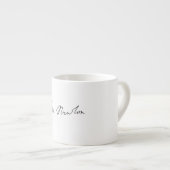 Unterzeichnungs-Autogramm Sir-Isaac Newton Espressotasse (Vorderseite Rechts)