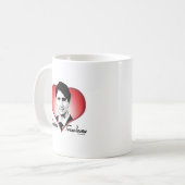 Unterzeichnungs-Herz Justin Trudeau - .png Kaffeetasse (Vorderseite Links)