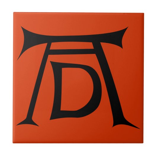 Unterzeichnungs-Monogramm Albrecht Durer Fliese (Vorderseite)
