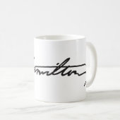 Unterzeichnungs-Tasse Alexanders Hamilton Kaffeetasse (VorderseiteRechts)