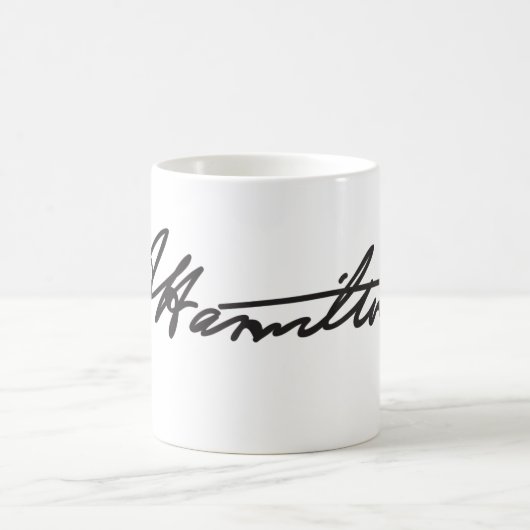 Unterzeichnungs-Tasse Alexanders Hamilton Kaffeetasse (Mittel)