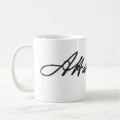 Unterzeichnungs-Tasse Alexanders Hamilton Kaffeetasse (Links)