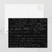 Untidy Chalk Board Postkarte (Vorne/Hinten)