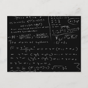 Untidy Chalk Board Postkarte