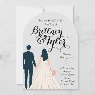 Until Forever-Brittney Wedding Invitation Einladung
