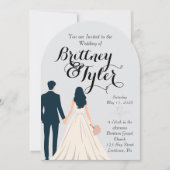 Until Forever-Brittney Wedding Invitation Einladung (Vorderseite)