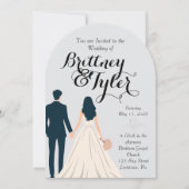 Until Forever-Brittney Wedding Invitation Einladung (Vorderseite)