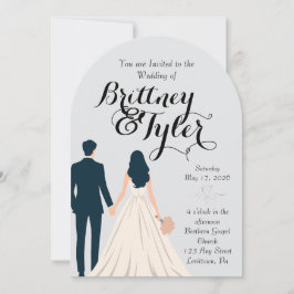 Until Forever-Brittney Wedding Invitation Einladung