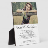 Until We meet again funeral foto Fotoplatte (Seite)