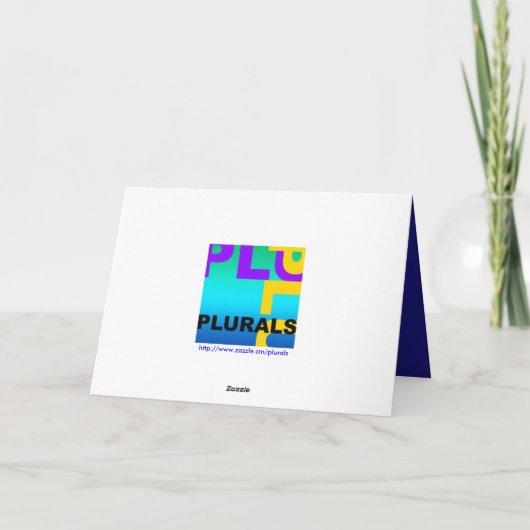 Untitelte 01 Grußkarte Karte (Rückseite)