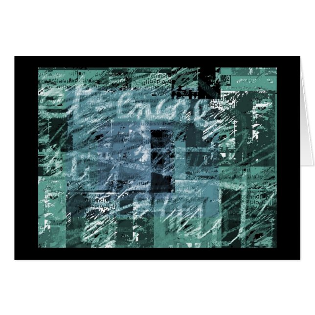 Untitelte 02 Abstrakte digitale Komposition Postka (Vorderseite (Horizontal))