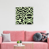 Untitelte moderne Kunst Leinwanddruck (Insitu (Wohnzimmer))