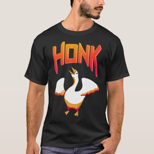 Untitelter Goose Game Meme Honk T-Shirt (Vorderseite)
