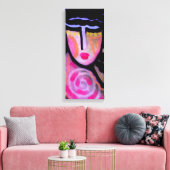 Untiteltes Abstraktes digitales Bild einer Frau Leinwanddruck (Insitu (Wohnzimmer))