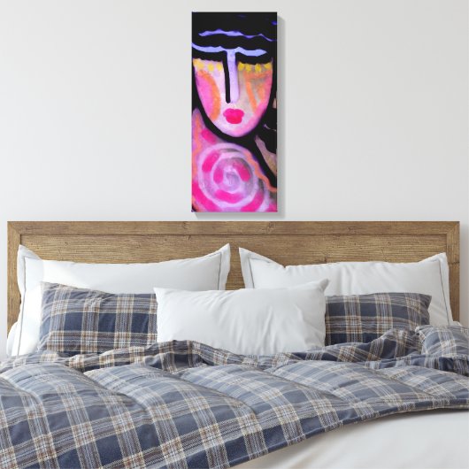 Untiteltes Abstraktes digitales Bild einer Frau Leinwanddruck (Insitu (Schlafzimmer))