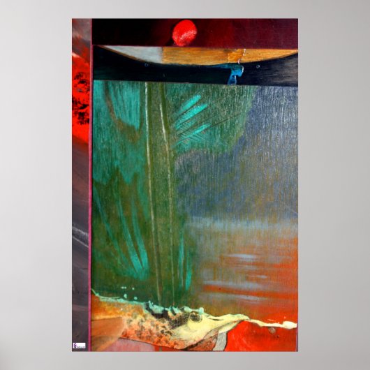 Untiteltes Holzmosaik Poster (Vorne)