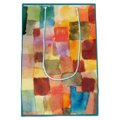 Untitled abstract watercolor squares - Paul Klee Mittlere Geschenktüte (Rückseite)