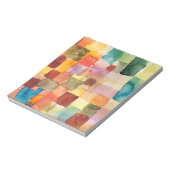 Untitled abstract watercolor squares - Paul Klee Notizblock (Rotiert)