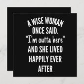 Untitled designA Wise Woman Once Said I’m Outta Save The Date (Vorne/Hinten)